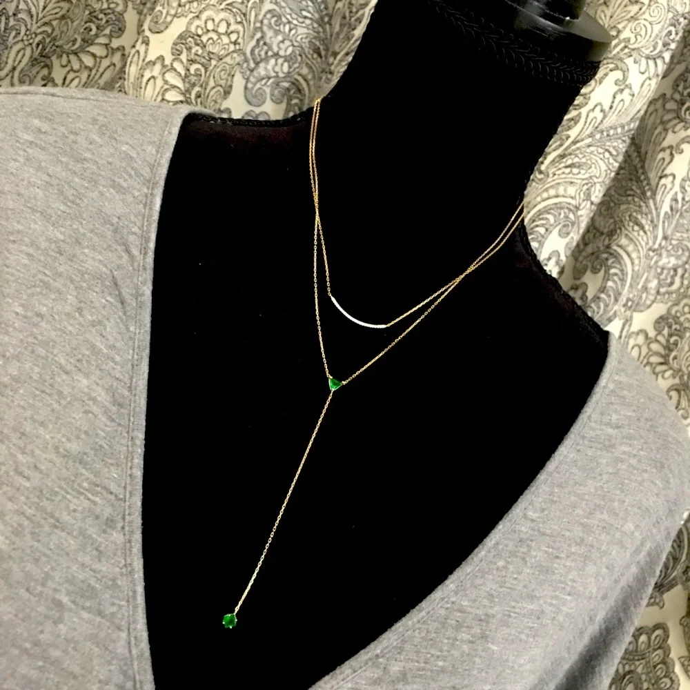 925 silver layered necklace